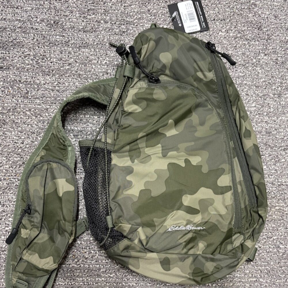 NWT Eddie Bauer Sling Mini Crossbody Camp Backpack
